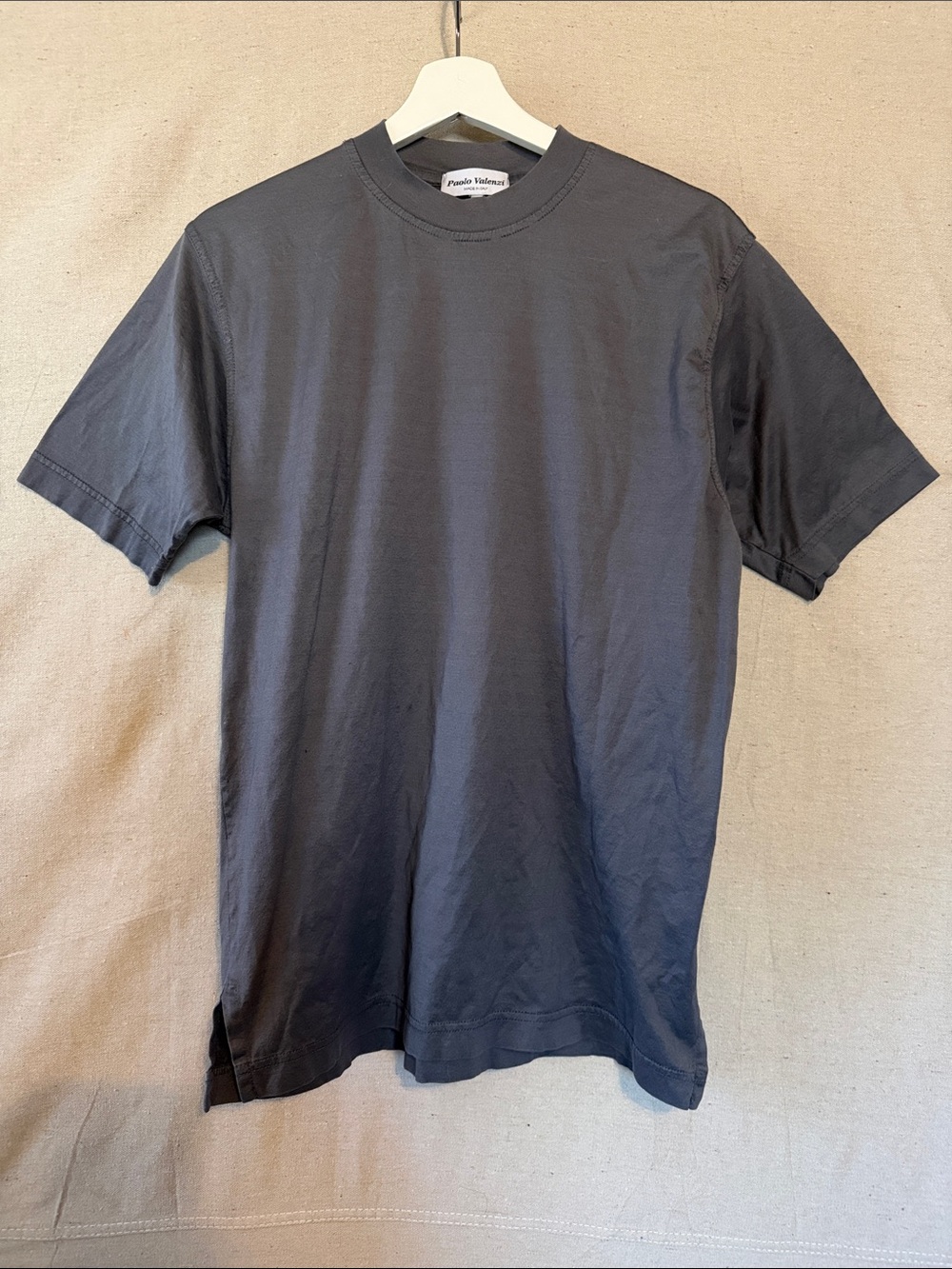 Short Sleeve Crew T-Shirt in Charcoal